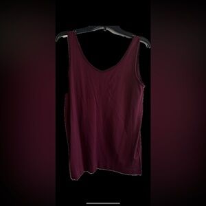 White Stage Tank Top Maroon